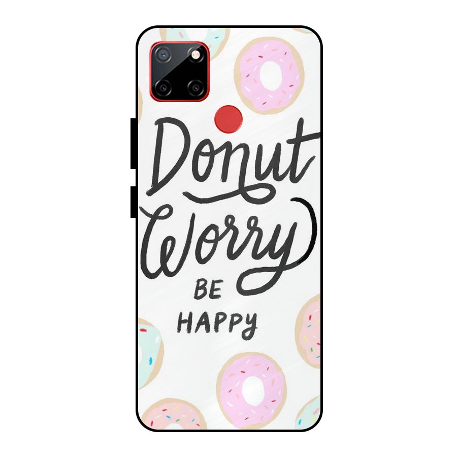 Donut Worry Be Happy Metal Back Case for Realme C12