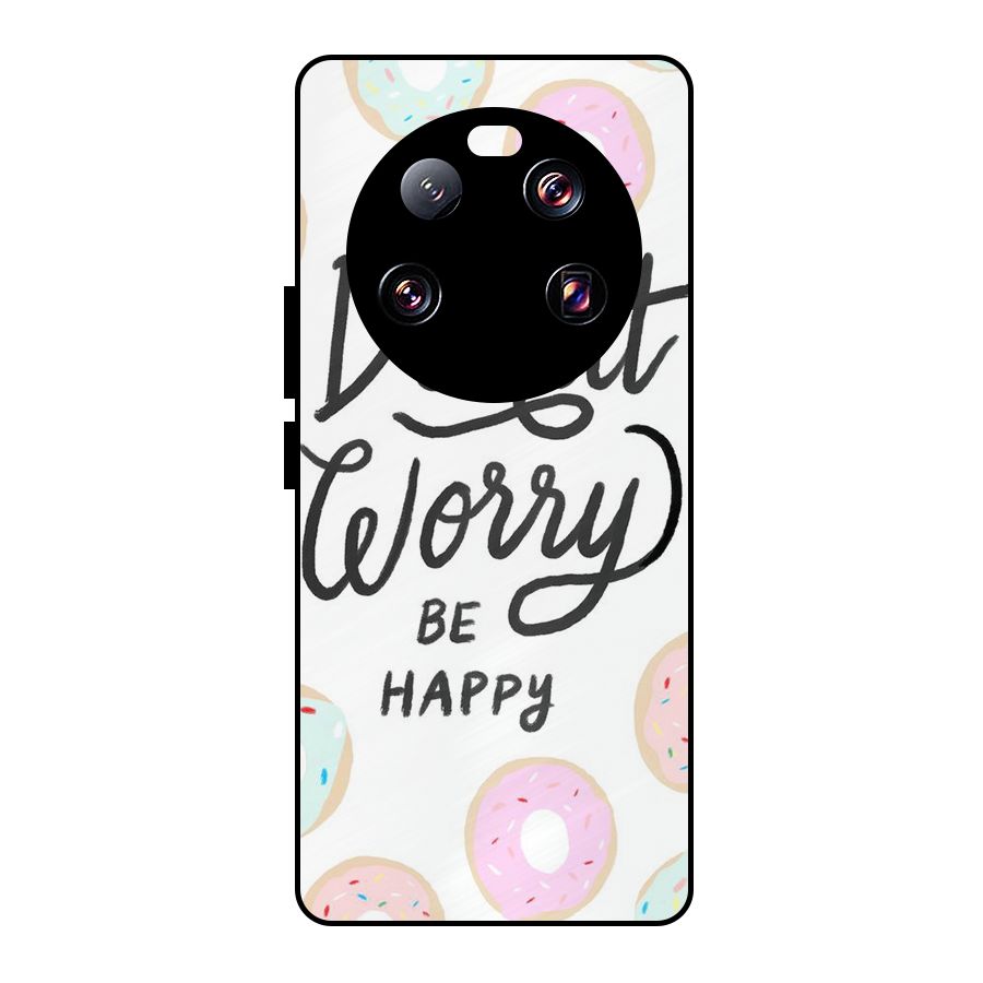Donut Worry Be Happy Metal Back Case for Xiaomi 13 Ultra