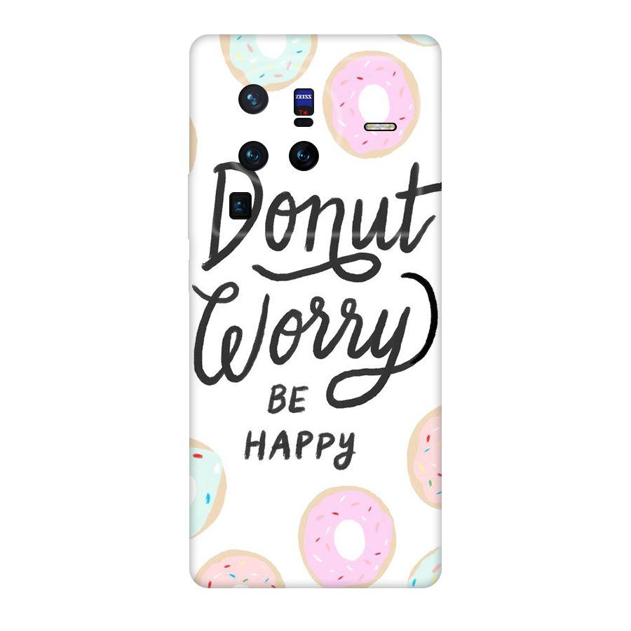 Donut Worry Be Happy Original Polycarbonate Back Case for Vivo X80