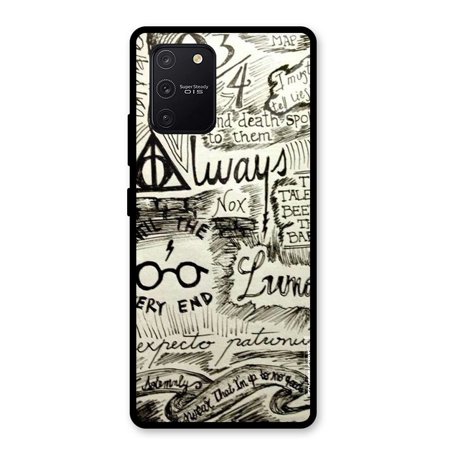 Doodle Art Glass Back Case for Galaxy S10 Lite