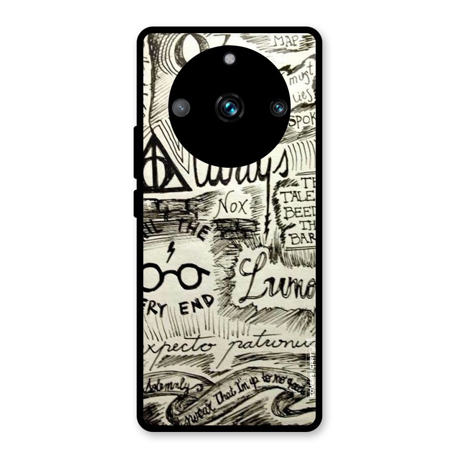 Doodle Art Glass Back Case for Realme 11 Pro Plus