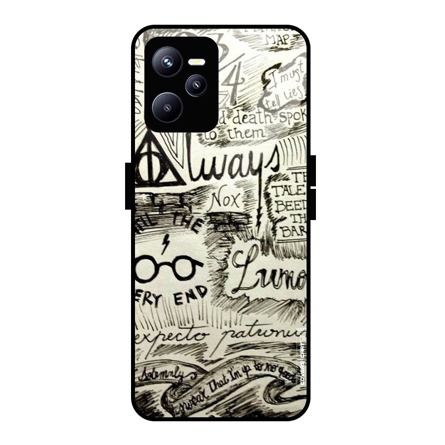 Doodle Art Glass Back Case for Realme C35