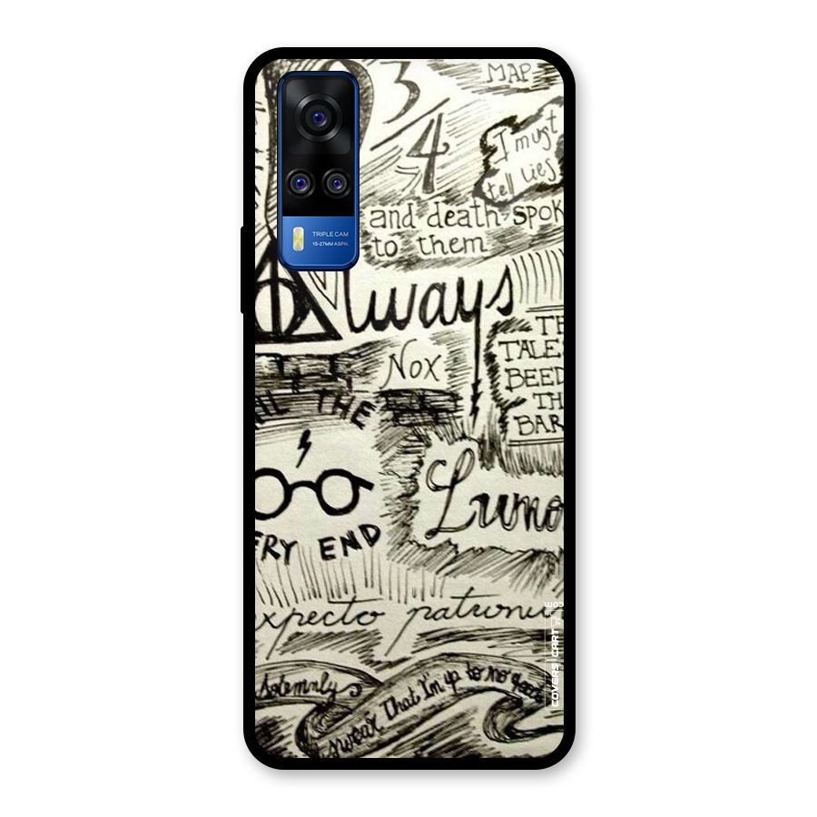 Doodle Art Glass Back Case for Vivo Y31