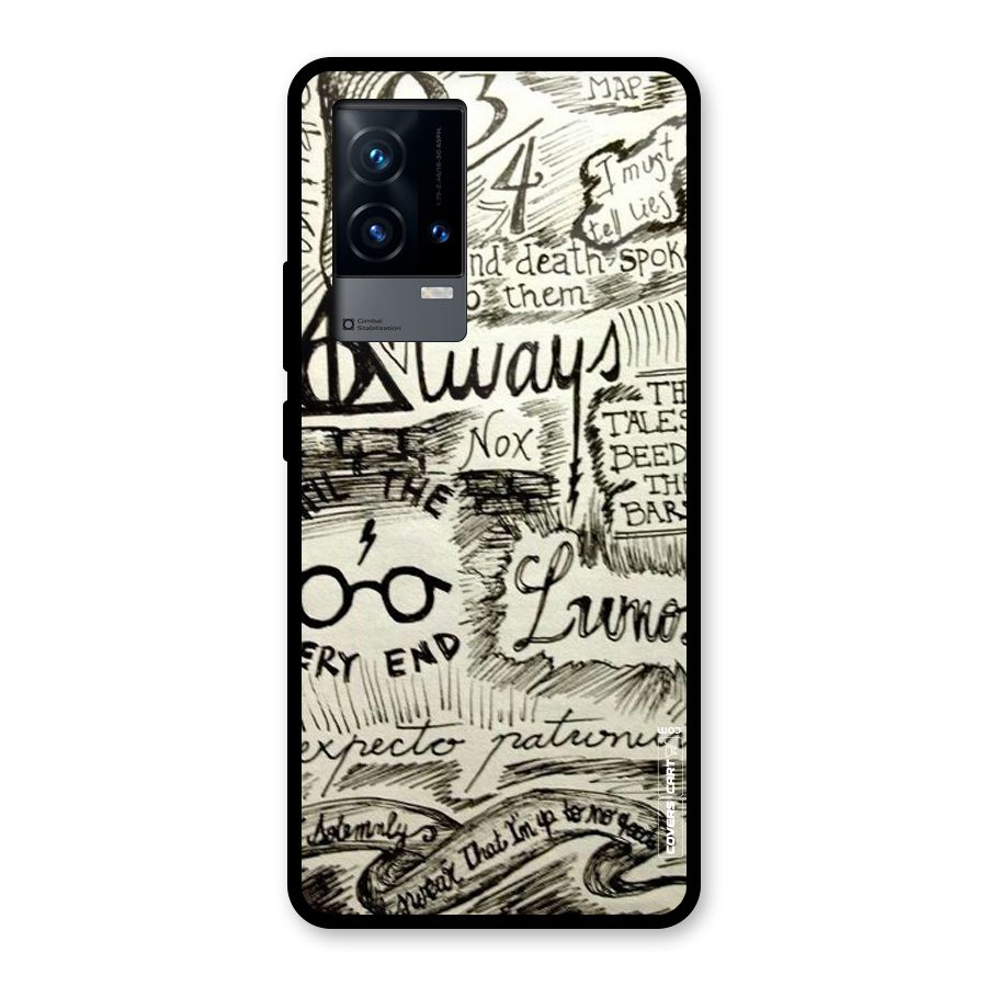 Doodle Art Glass Back Case for iQOO 9 5G