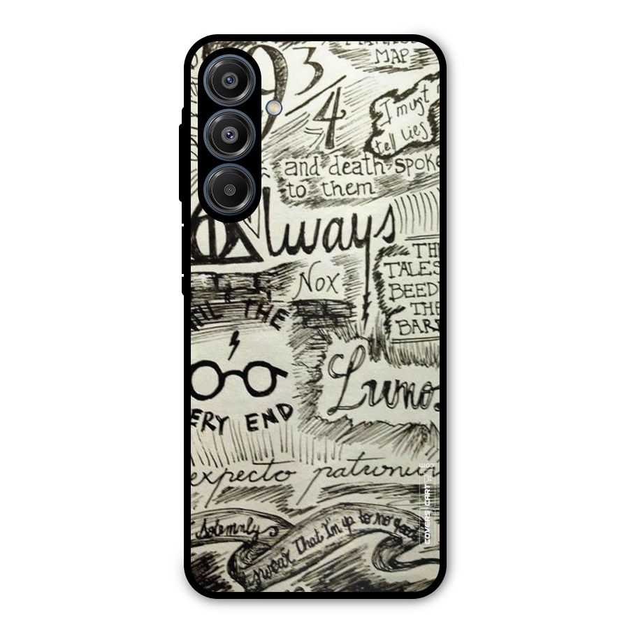 Doodle Art Metal Back Case for Galaxy A16 5G