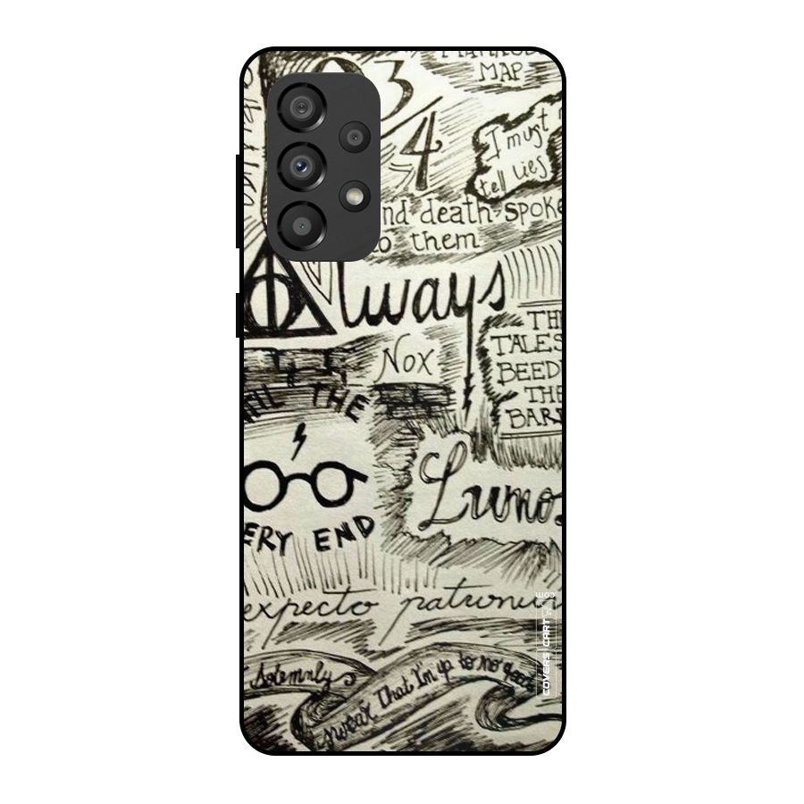 Doodle Art Metal Back Case for Galaxy A33 5G