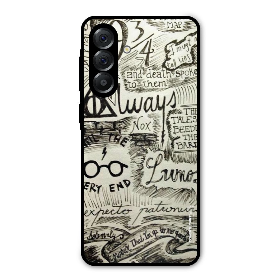 Doodle Art Metal Back Case for Galaxy A36