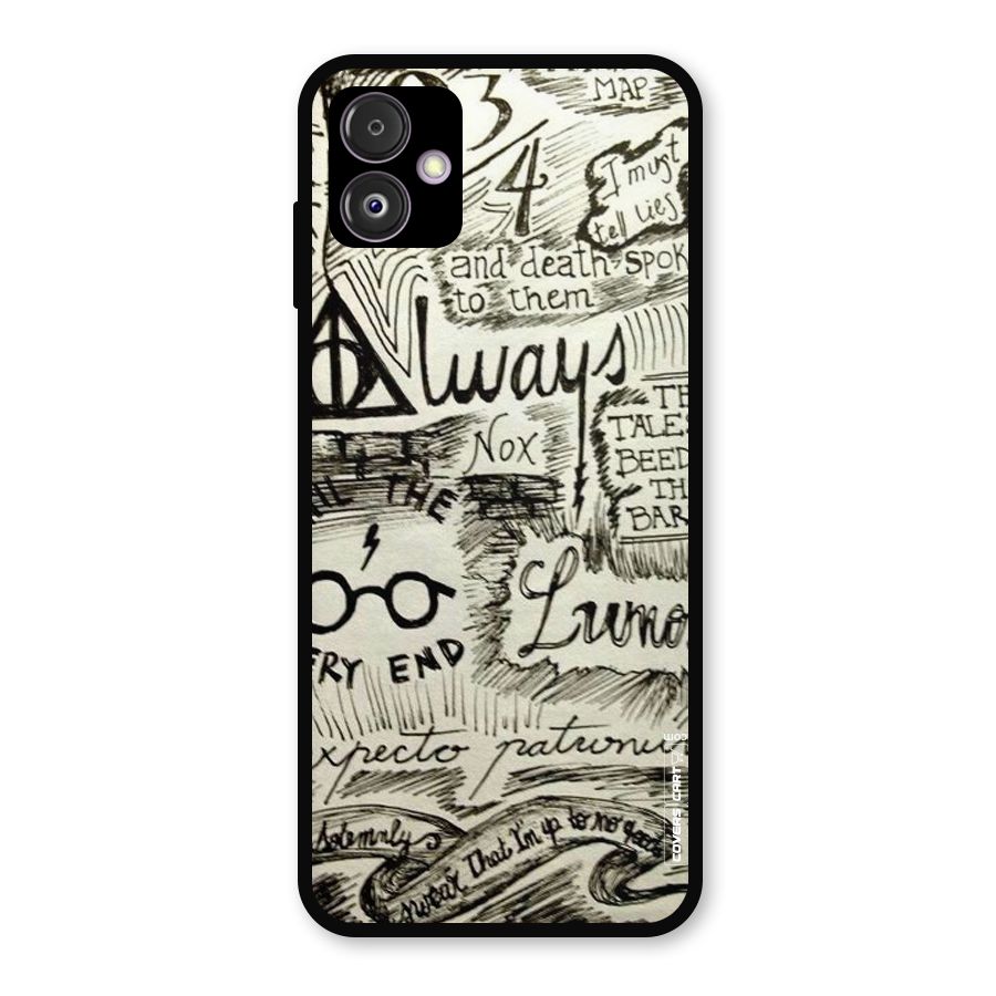 Doodle Art Metal Back Case for Galaxy F14