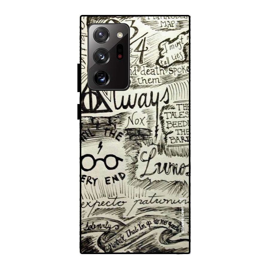 Doodle Art Metal Back Case for Galaxy Note 20 Ultra