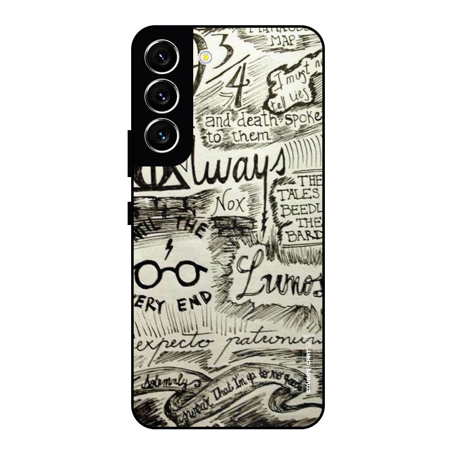 Doodle Art Metal Back Case for Galaxy S22 5G