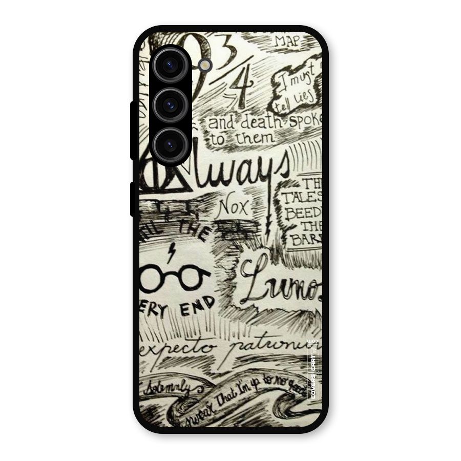Doodle Art Metal Back Case for Galaxy S23