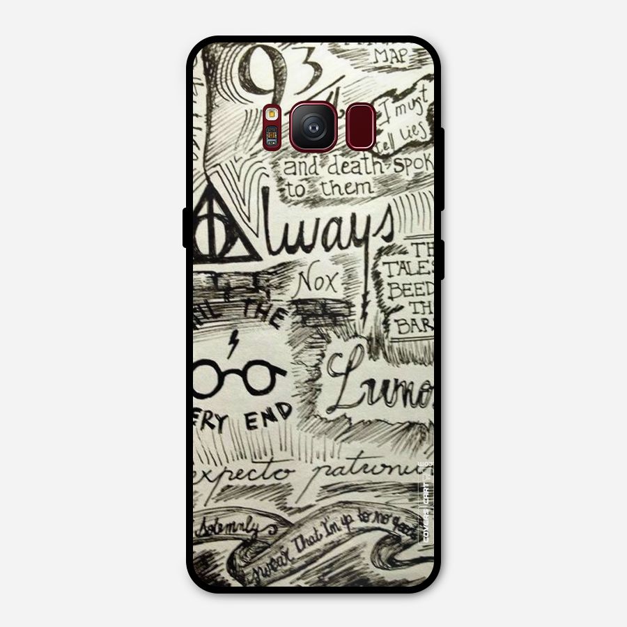 Doodle Art Metal Back Case for Galaxy S8