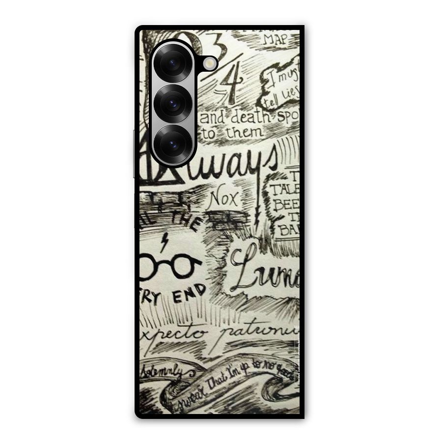 Doodle Art Metal Back Case for Galaxy Z Fold6