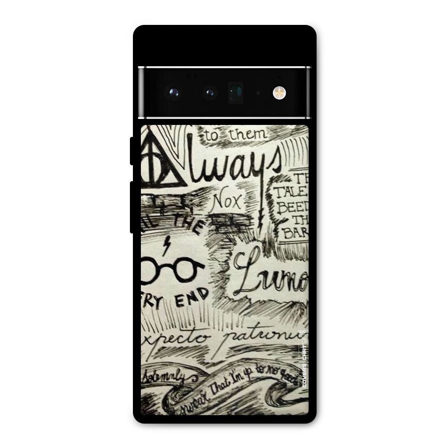 Doodle Art Metal Back Case for Google Pixel 6 Pro