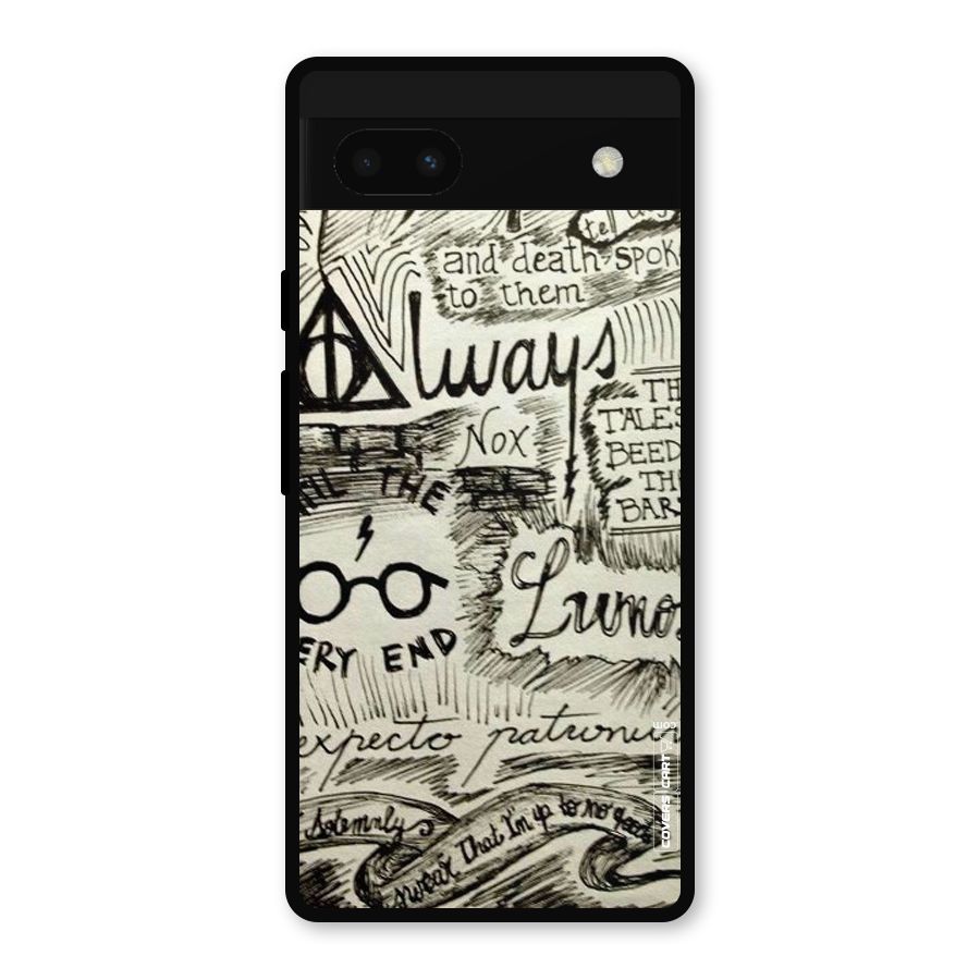 Doodle Art Metal Back Case for Google Pixel 6a