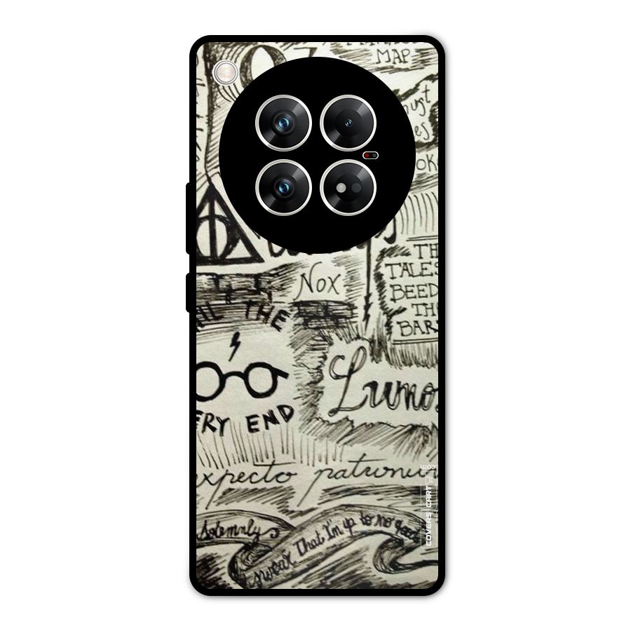Doodle Art Metal Back Case for Infinix Zero 40 5G