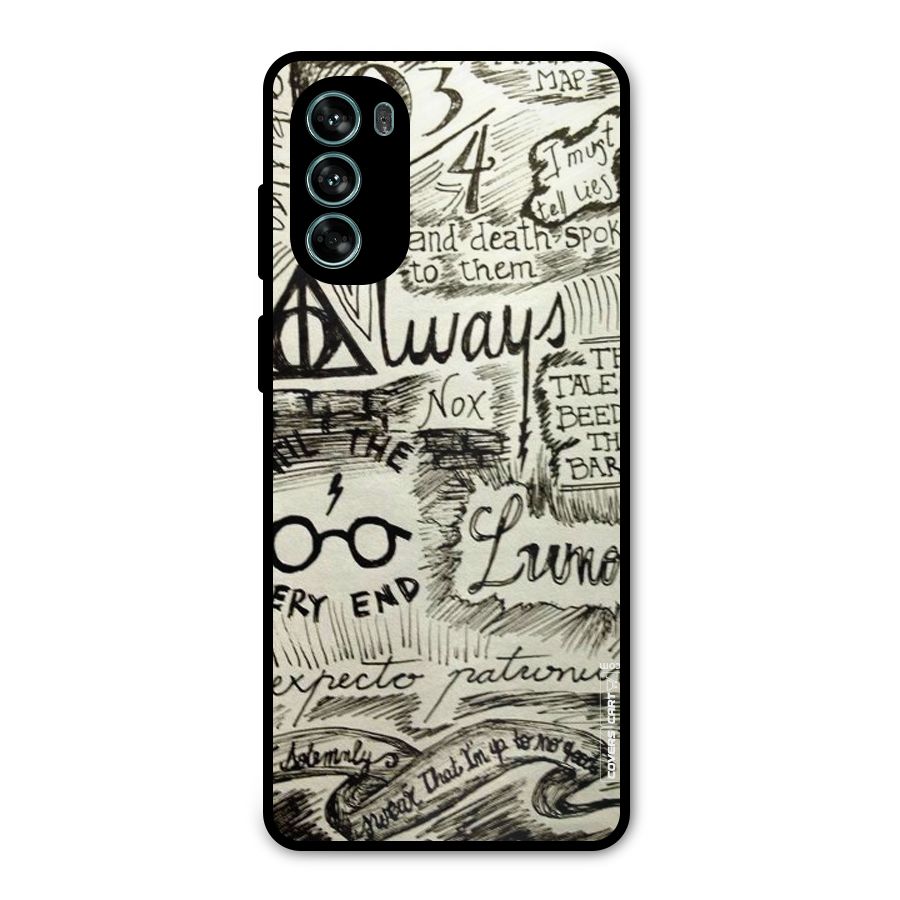 Doodle Art Metal Back Case for Moto G62