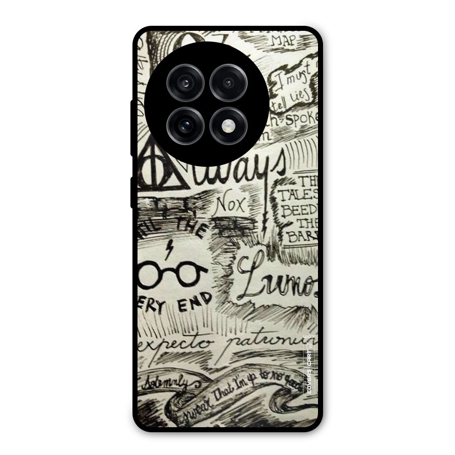 Doodle Art Metal Back Case for OnePlus 13R