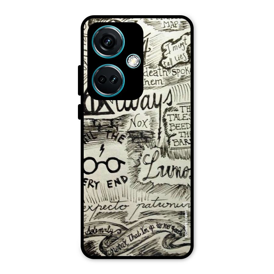 Doodle Art Metal Back Case for OnePlus Nord CE 3 5G
