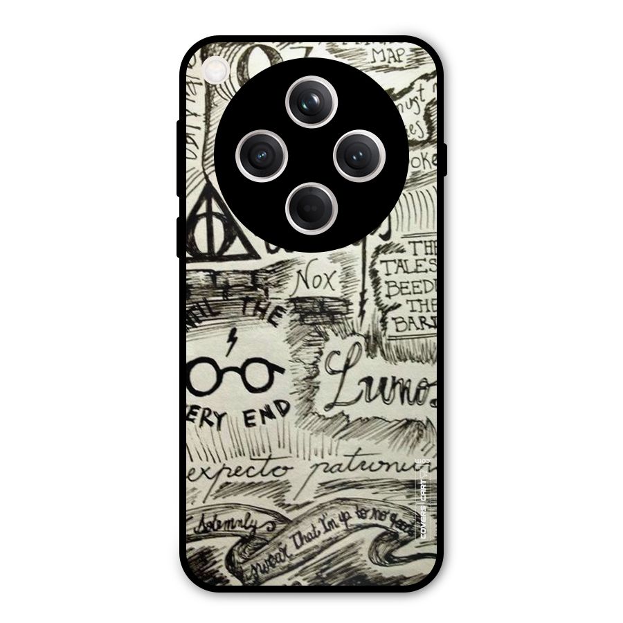 Doodle Art Metal Back Case for Oppo Find X8