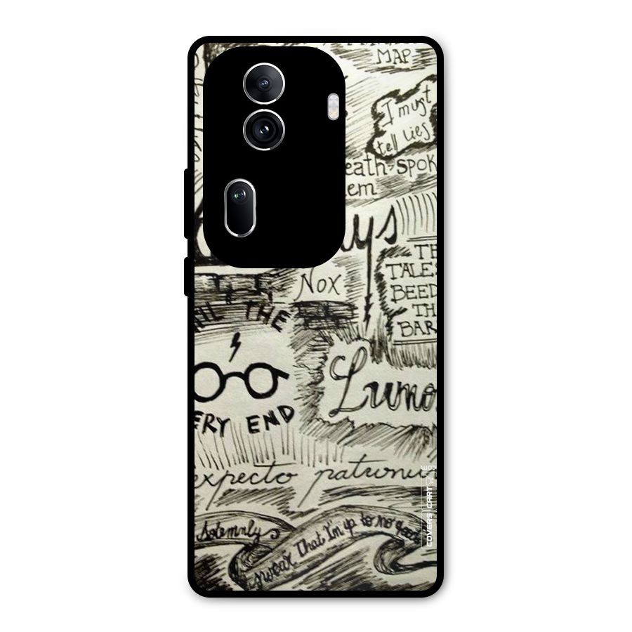 Doodle Art Metal Back Case for Oppo Reno11 Pro 5G