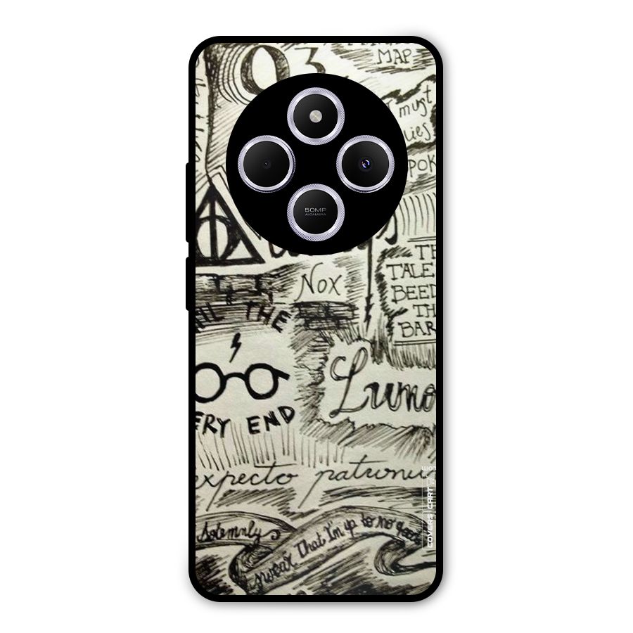 Doodle Art Metal Back Case for Poco C75 5G