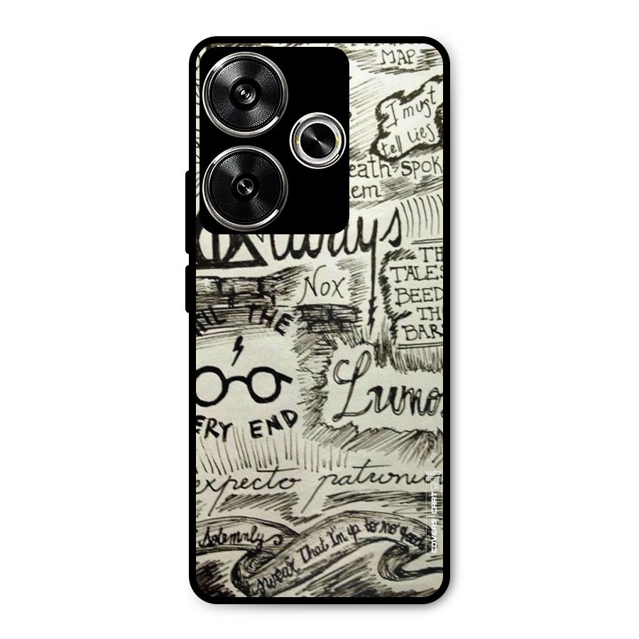 Doodle Art Metal Back Case for Poco F6