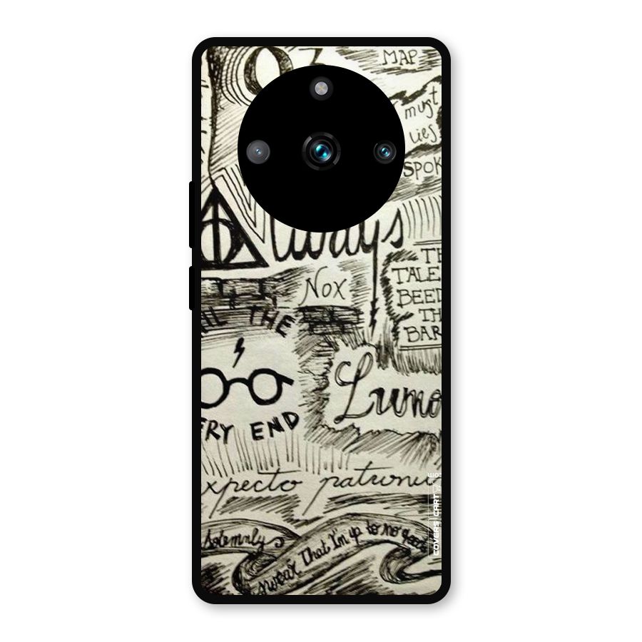 Doodle Art Metal Back Case for Realme 11 Pro Plus