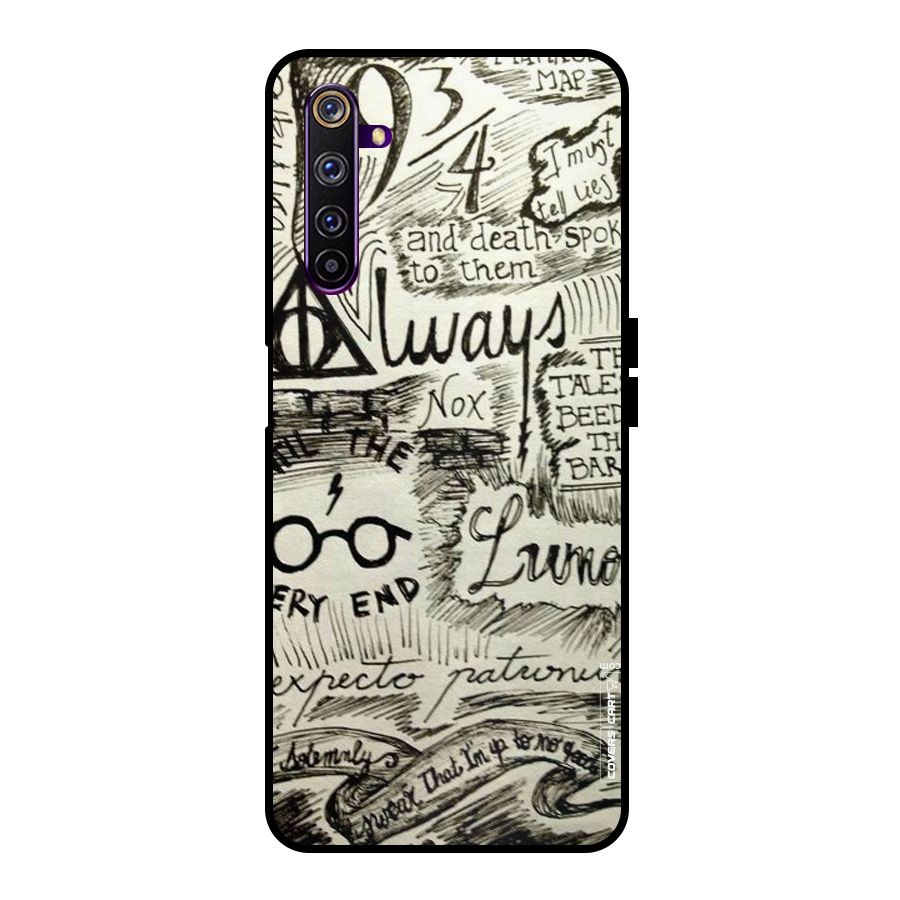 Doodle Art Metal Back Case for Realme 6 Pro
