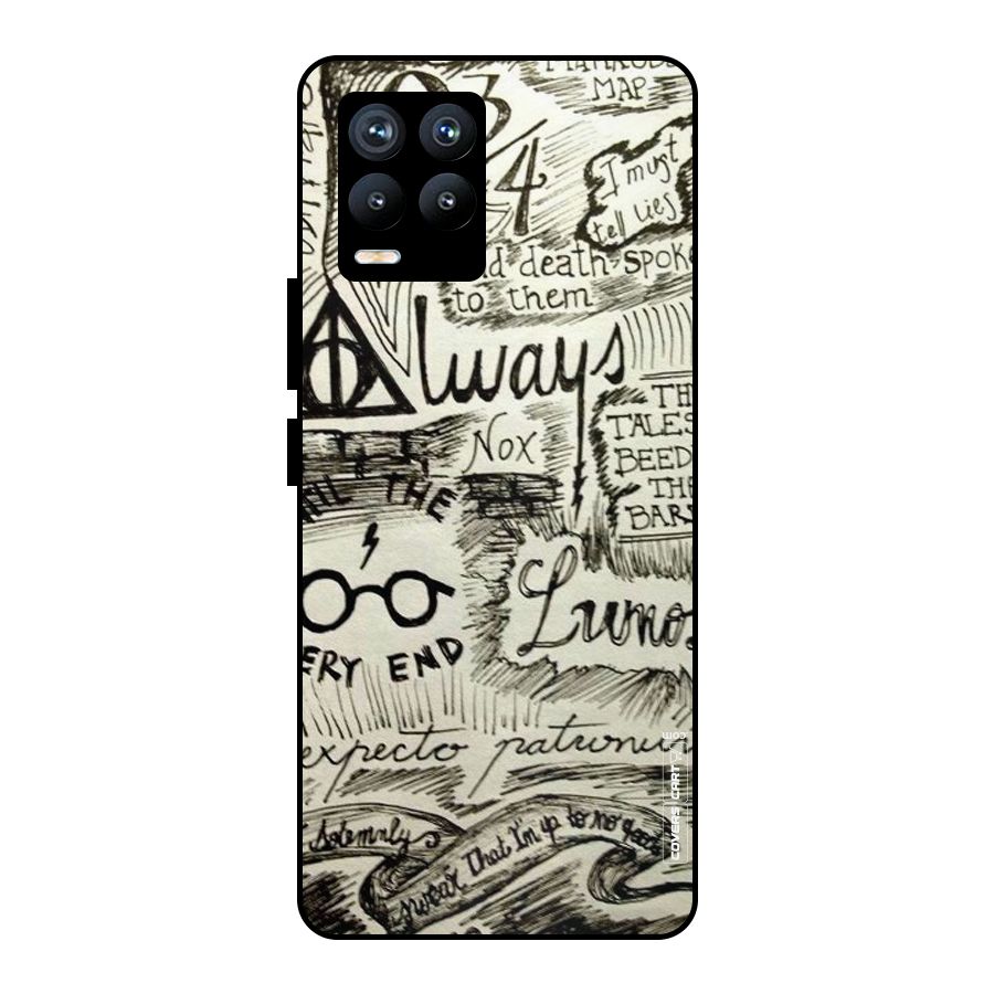 Doodle Art Metal Back Case for Realme 8 Pro