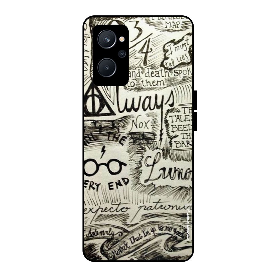 Doodle Art Metal Back Case for Realme 9i 5G