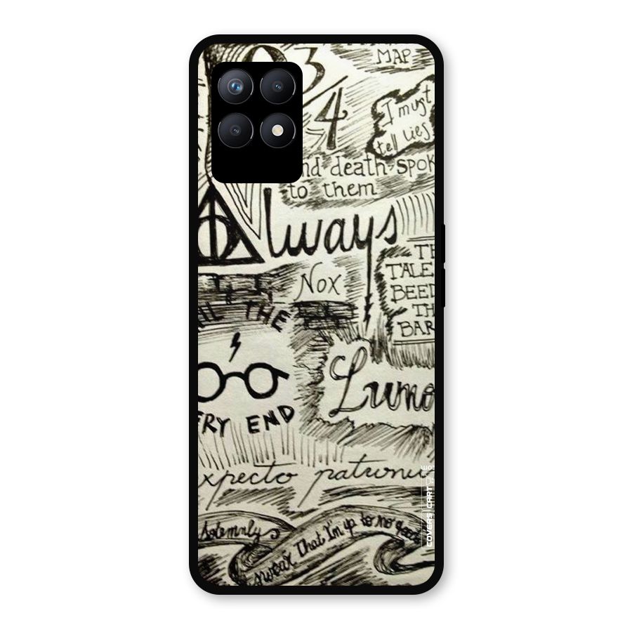 Doodle Art Metal Back Case for Realme Narzo 50