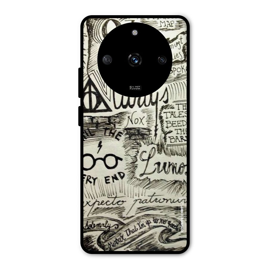 Doodle Art Metal Back Case for Realme Narzo 60 5G