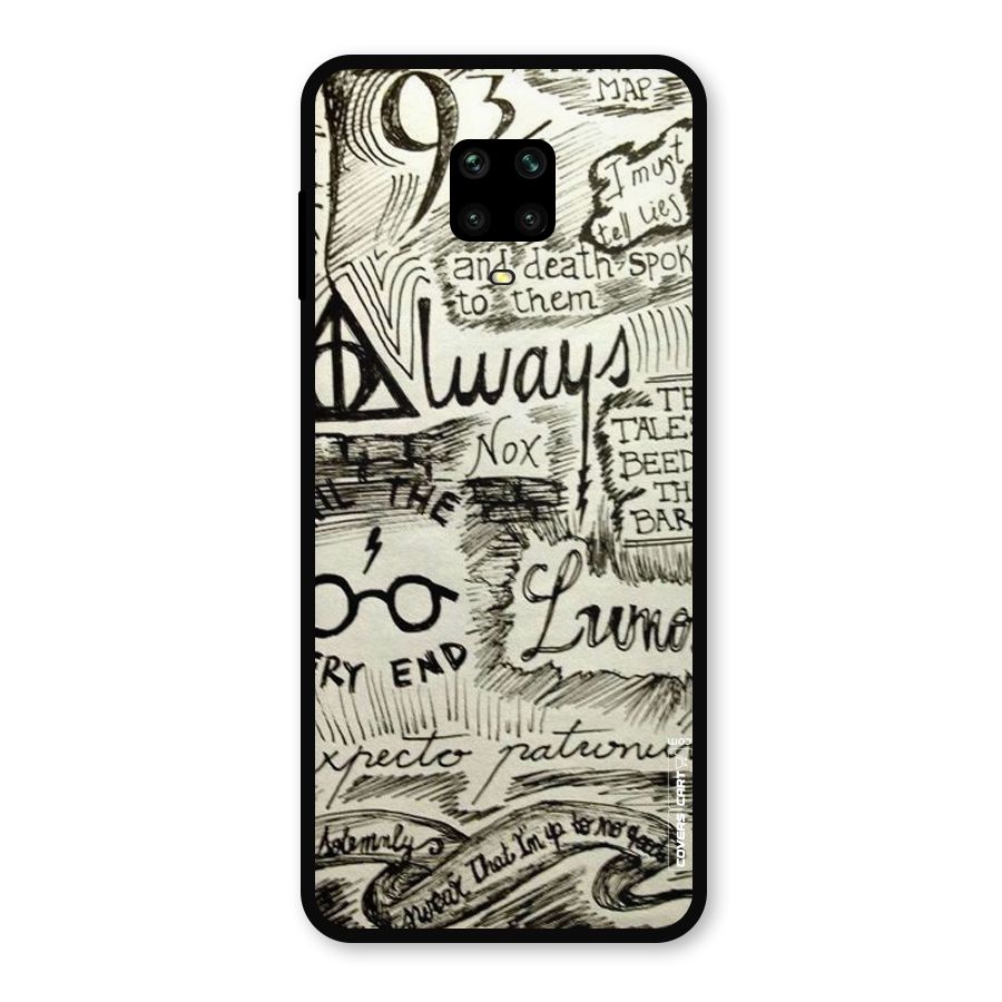 Doodle Art Metal Back Case for Redmi Note 10 Lite