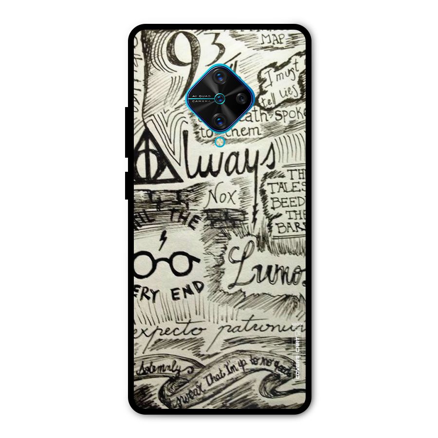 Doodle Art Metal Back Case for Vivo S1 Pro