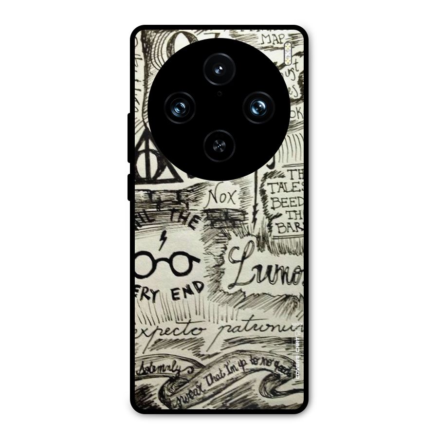 Doodle Art Metal Back Case for Vivo X100 Pro