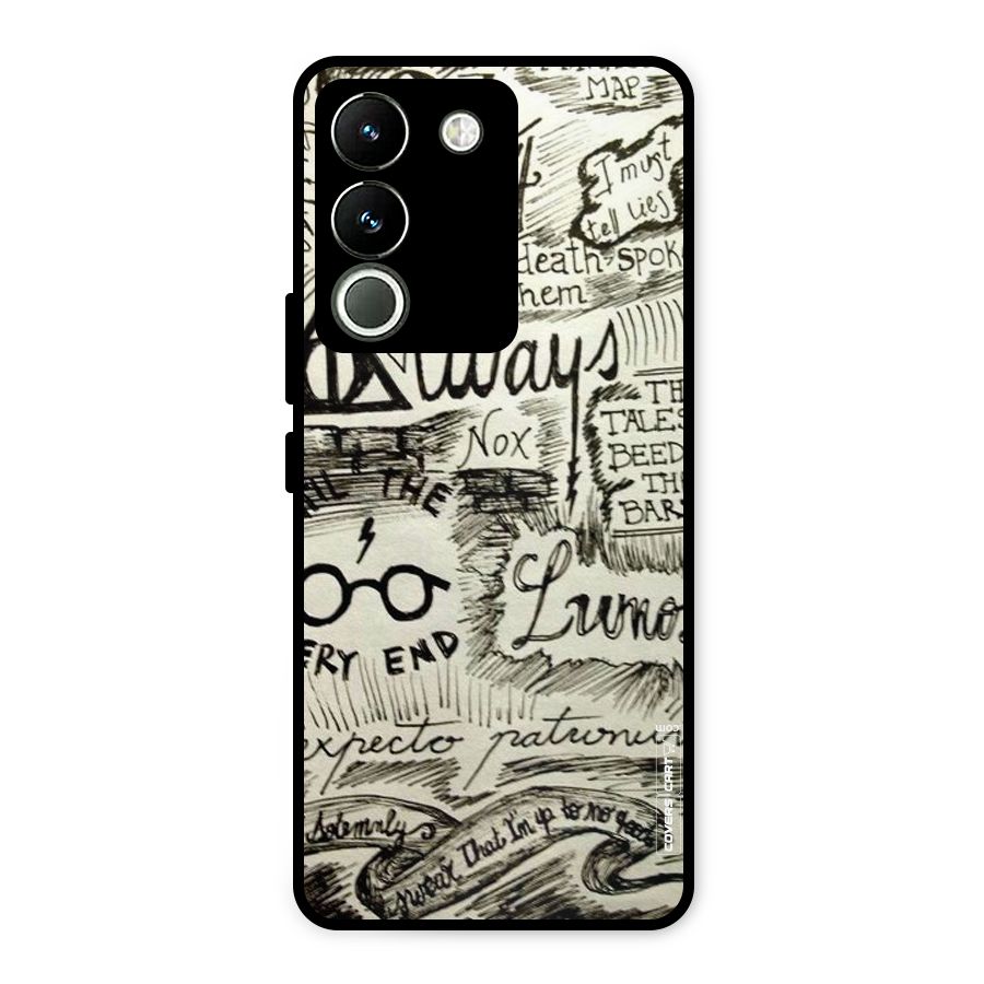 Doodle Art Metal Back Case for Vivo Y200