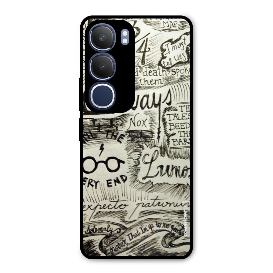 Doodle Art Metal Back Case for Vivo Y29