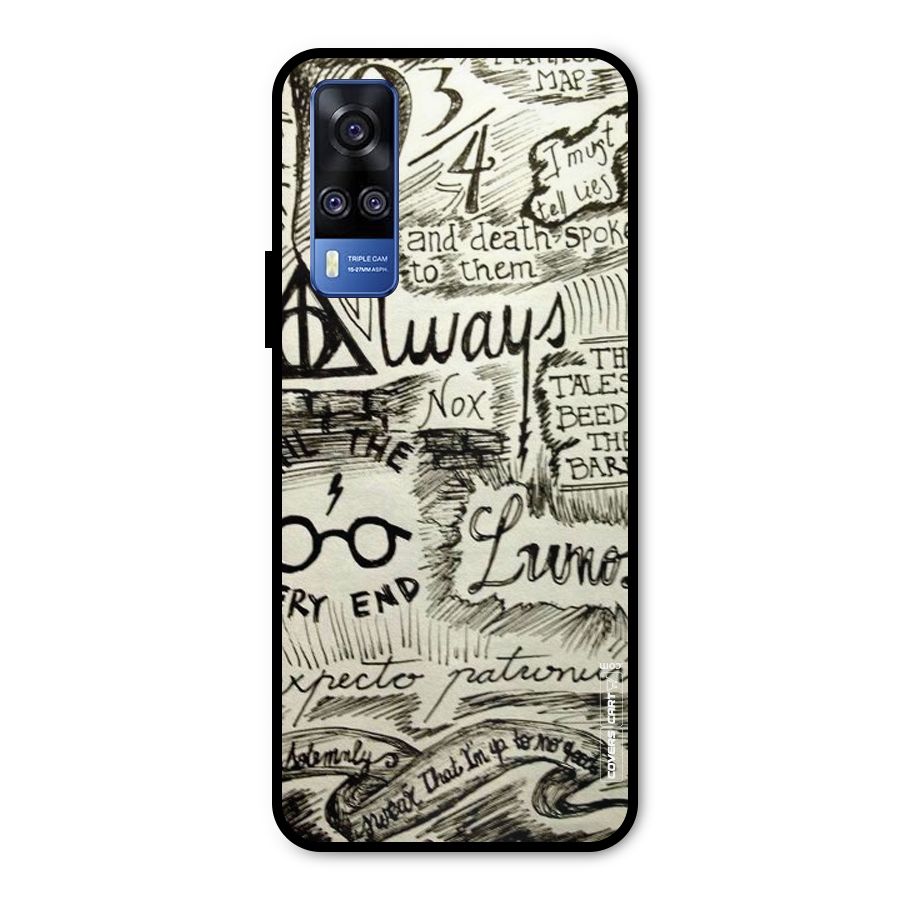 Doodle Art Metal Back Case for Vivo Y51A