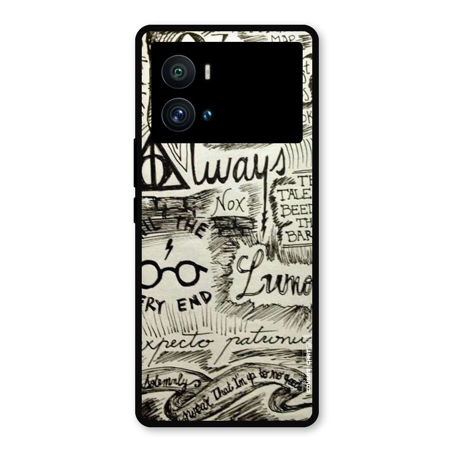 Doodle Art Metal Back Case for iQOO 9 Pro