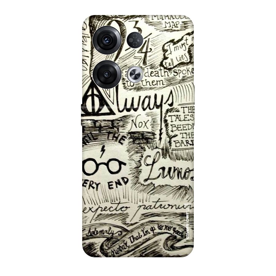 Doodle Art Original Polycarbonate Back Case for Oppo Reno8 Pro 5G