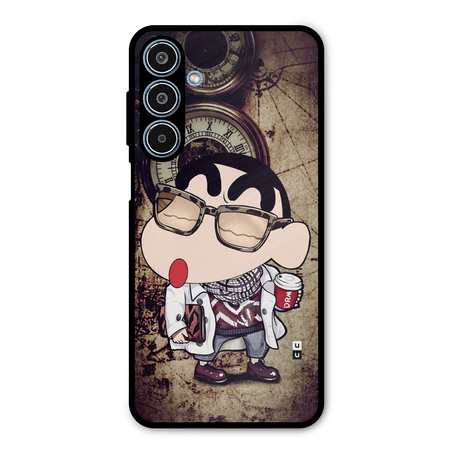 Dope Shinchan Metal Back Case for Galaxy M35