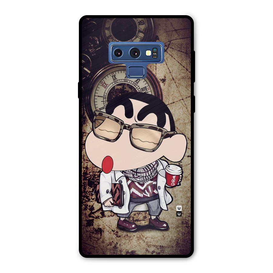 Dope Shinchan Metal Back Case for Galaxy Note 9