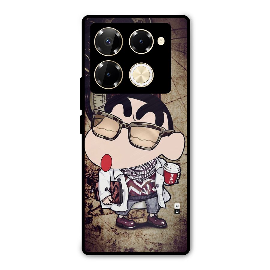 Dope Shinchan Metal Back Case for Infinix Note 40 Pro