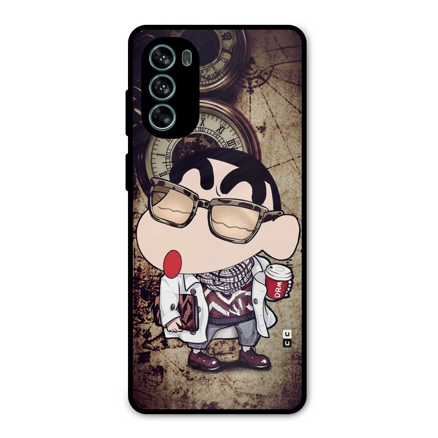Dope Shinchan Metal Back Case for Moto G62