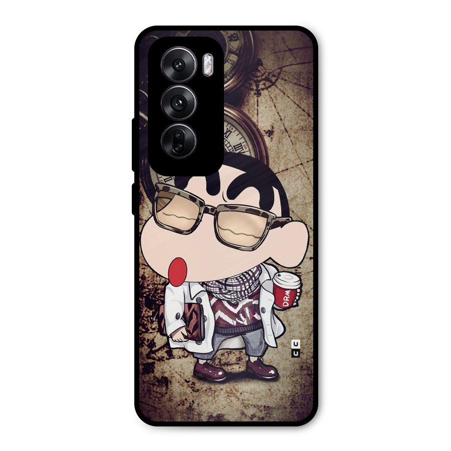 Dope Shinchan Metal Back Case for Oppo Reno12