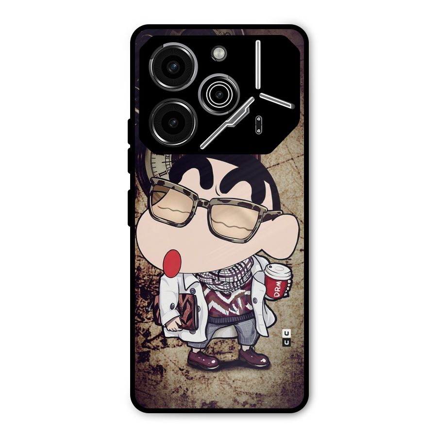 Dope Shinchan Metal Back Case for Tecno Pova 6 Pro