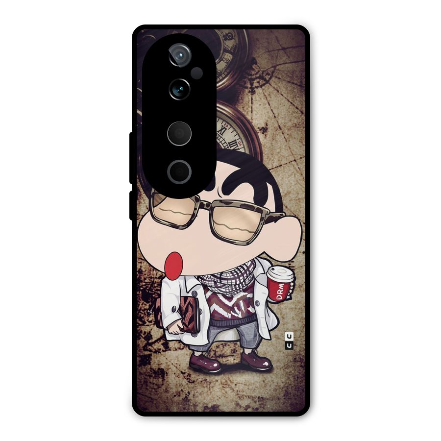 Dope Shinchan Metal Back Case for Vivo T3 Ultra