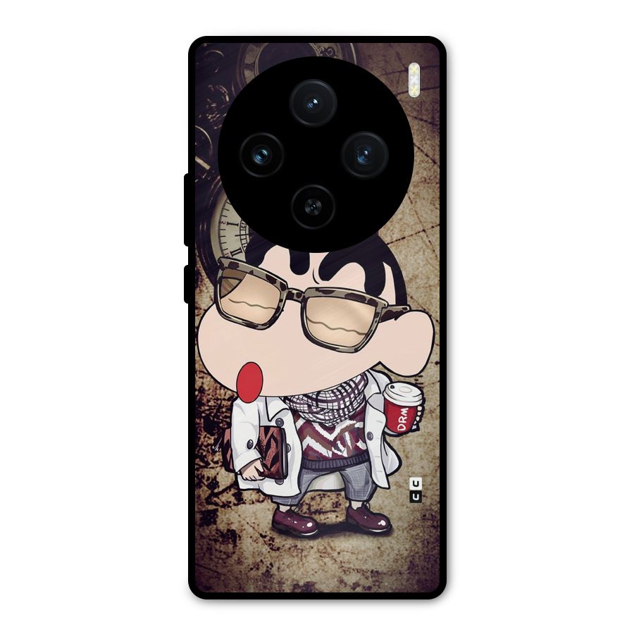 Dope Shinchan Metal Back Case for Vivo X100