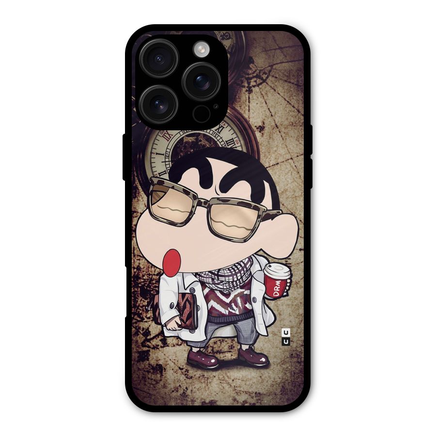 Dope Shinchan Metal Back Case for iPhone 16 Pro Max